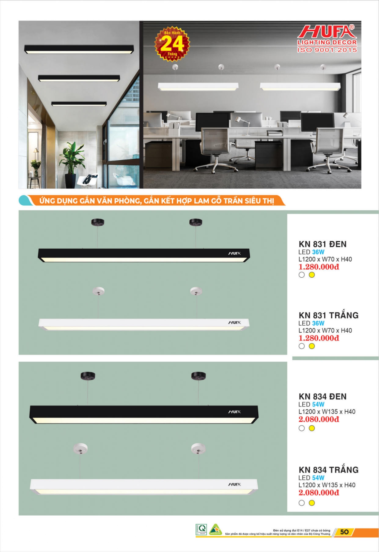 Bảng giá đèn LED HUFA 2026